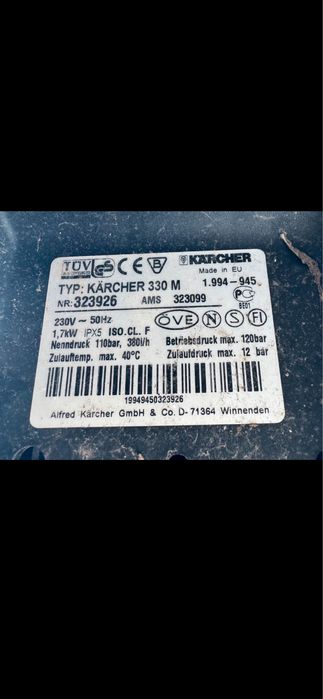 Aparat presiune karcher 330