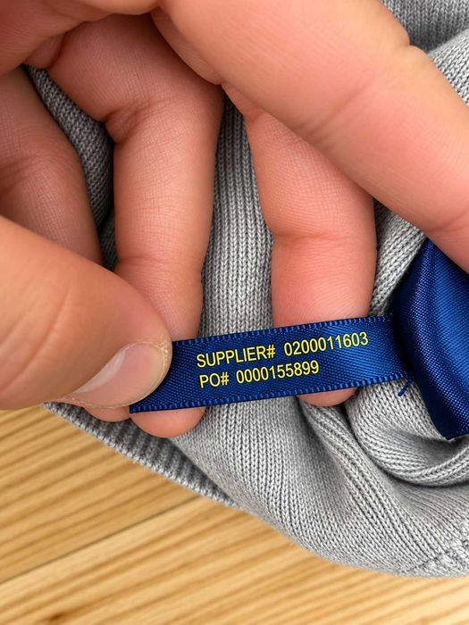 Pulover Polo Ralph Lauren bărbați din bumbac Pima, gri deschis, decolteu în V, Mărimea L