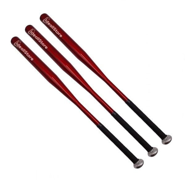 Set trei bate de baseball DEPOX®, aluminiu, 80 cm, rosu