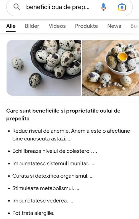 Oua de prepelita
