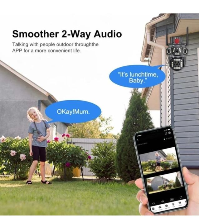 Super Camera de supraveghere 6k 360° WiiFii