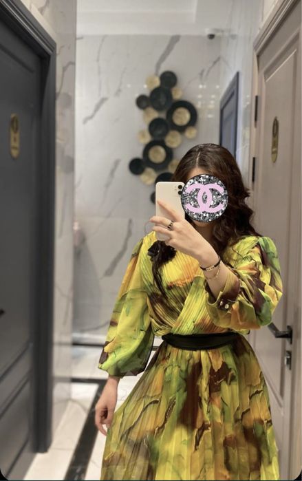 Очень красивая турецкая платья из шифона, размеры 46 и 48