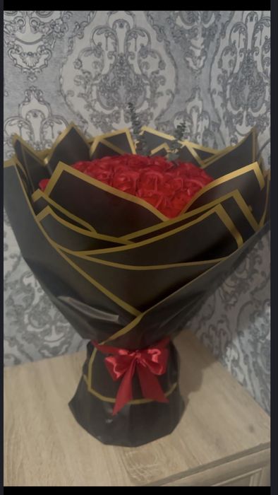 Букет из мыльных роз