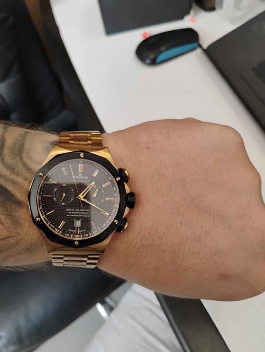 Edox Delfin 10107 Отлично Състояние + кутия + каишка