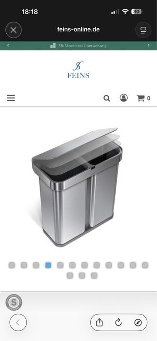 Cos de gunoi cu senzori,nou,sigilat!