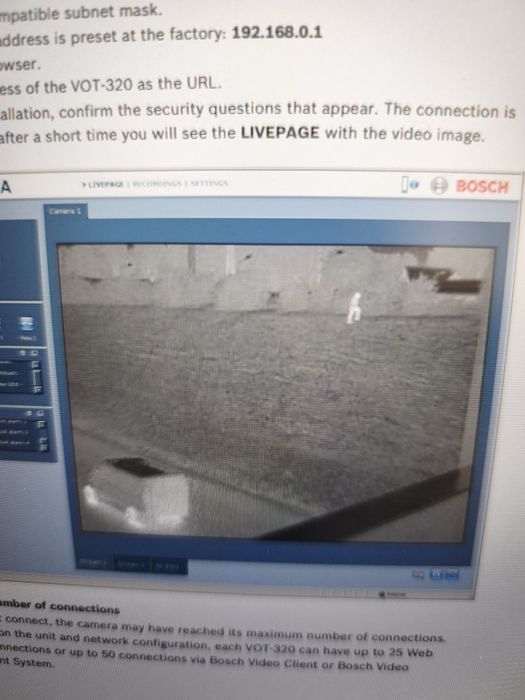 IP Камера Тепловизор Bosch VOT-320V009L