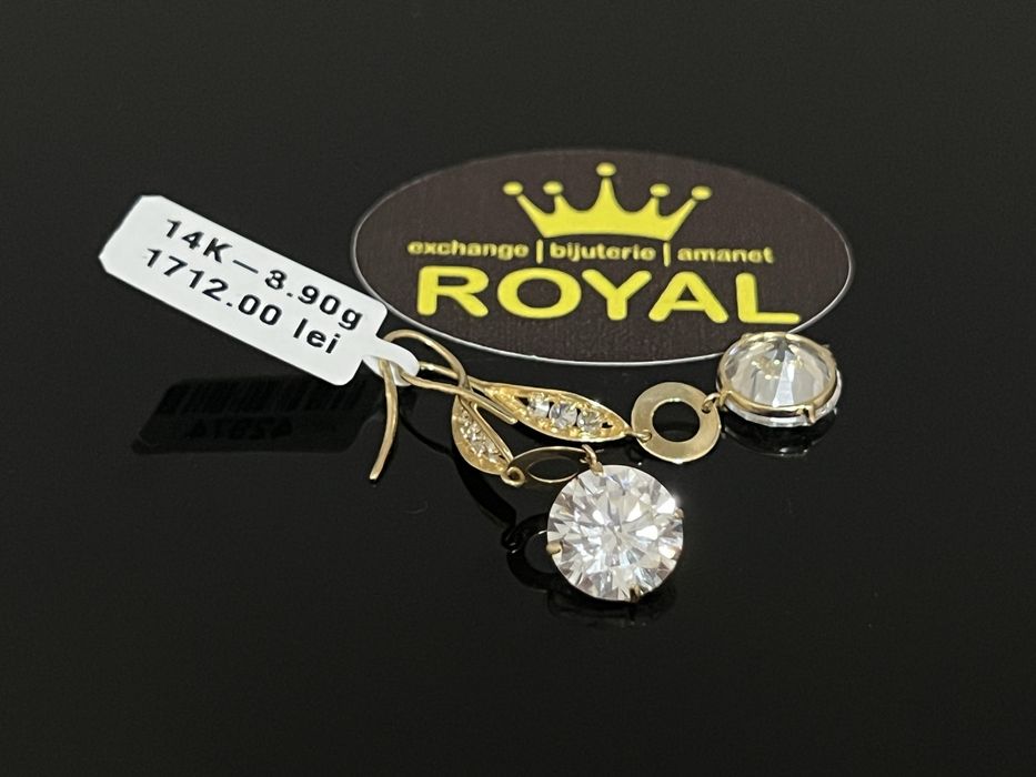 Bijuteria Royal CB : Cercei dama aur 14K 3,90 grame