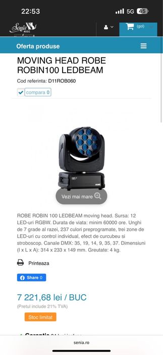 5 bucati Robe Robin 100 impecabile!!!