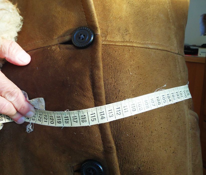 Дамски дълъг кожух-агнешка кожа естествена-монголия