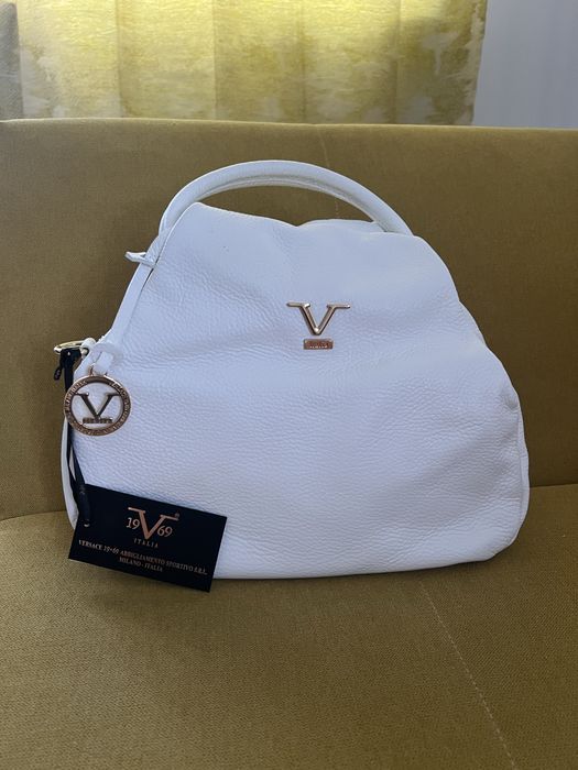 Geantă nouă Versace 19V69 Dollaro Bianco – originală, cu etichetă