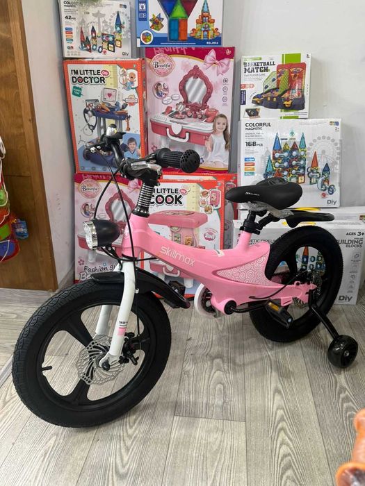 Велосипед 16 дюйм с боковыми колесами Скилмакс