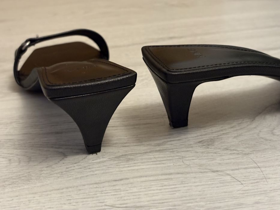 Pantofi, Mango, catarama, toc mic, bot patrat