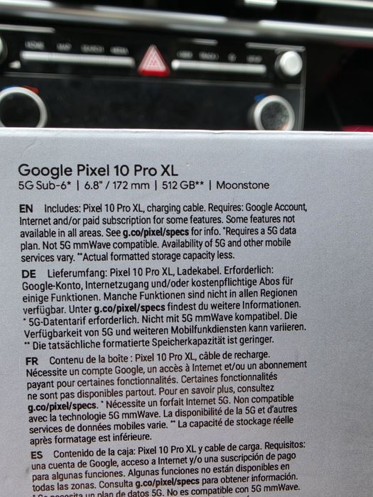 PIxel 10 pro xl 512gb