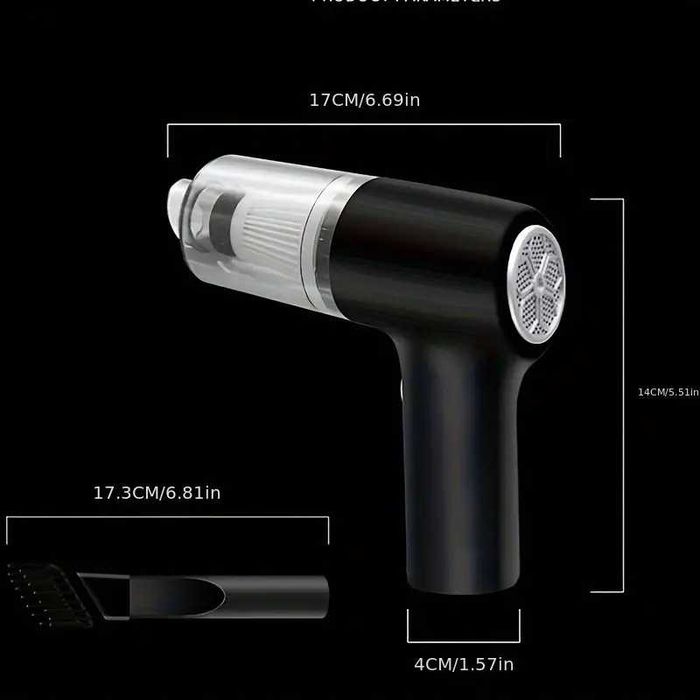 Безжична Мощна мини прахосмукачка с USB зареждане 2 четки