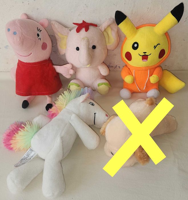 Игрушки - покемон, единорог, слон, свинка, цена за одну штуку