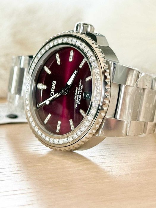 Ceas Elvetian Oris Aquis Diamonds Automatic Barbatesc Nou