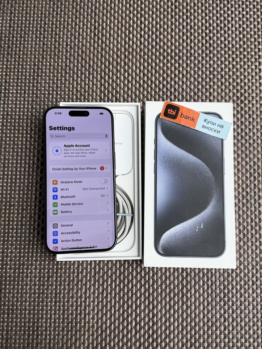 iPhone 15 Pro*ЛИЗИНГ 19€/м Blue tiranium  айфон 15 про 128