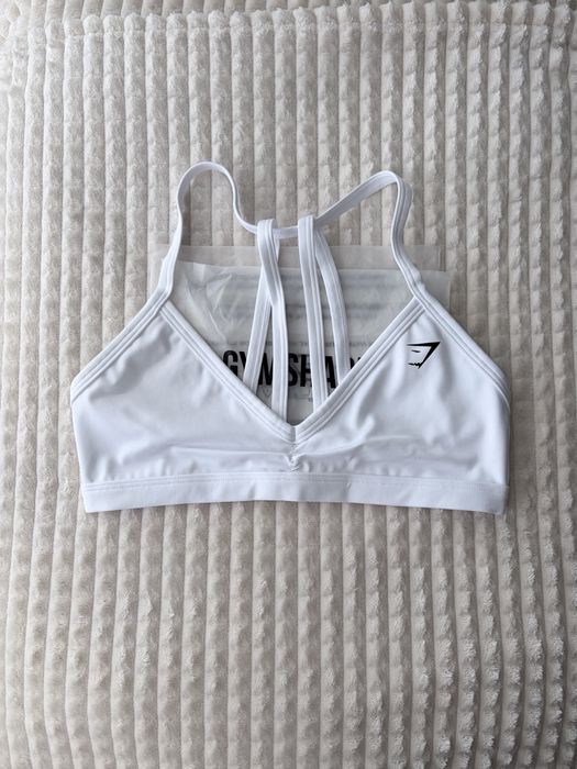 Gymshark Minimal Sports Bra  White S/M