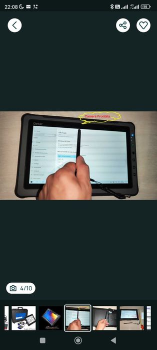 Tester auto 12/24V Model 2026 + Tableta Militara GETAC 10.1" Lb Romana