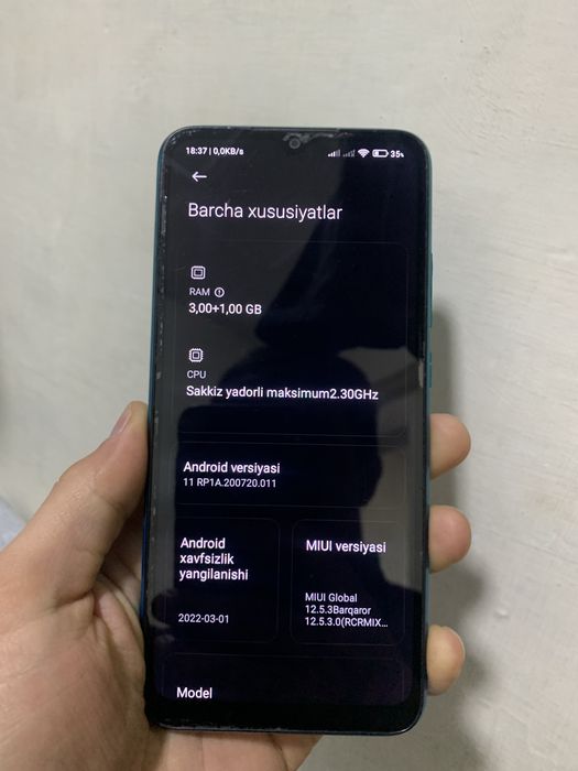 Redmi 9 C yashil rang