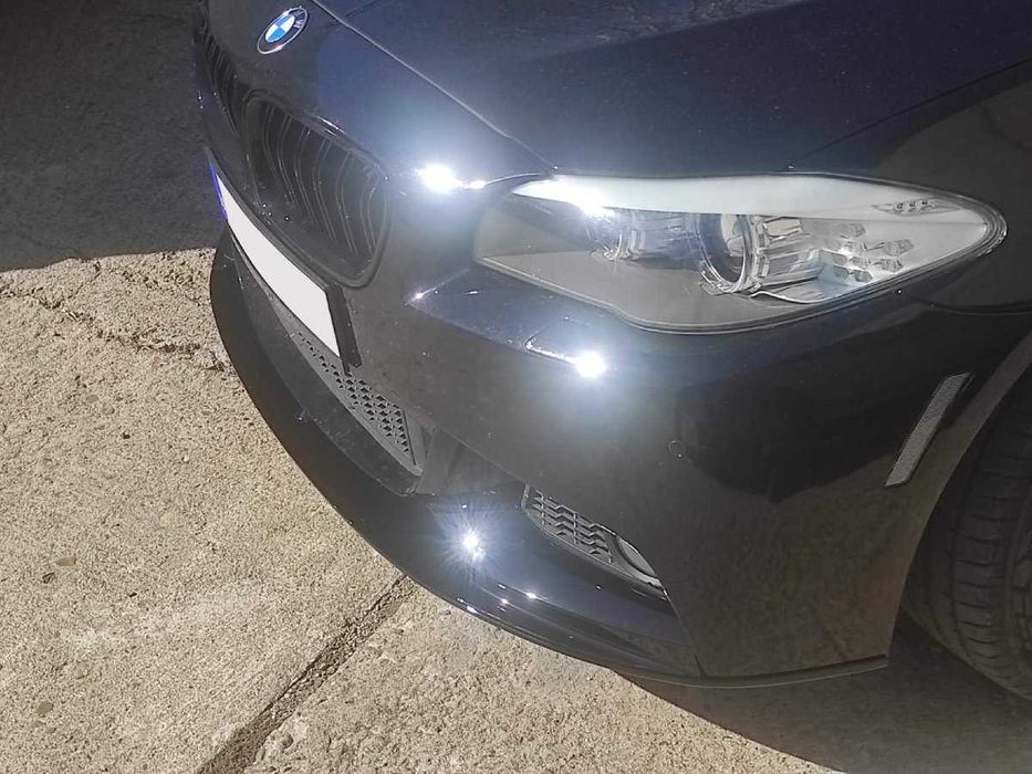 Спойлер M-PERFORMANCE предна броня M-Technik BMW F10/F11 - ЧЕРЕН ЛАК