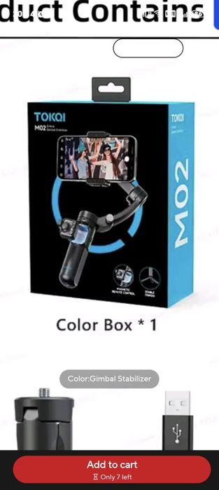 Gimbal stabilizator telecomanda detasabila TOKQI M02
