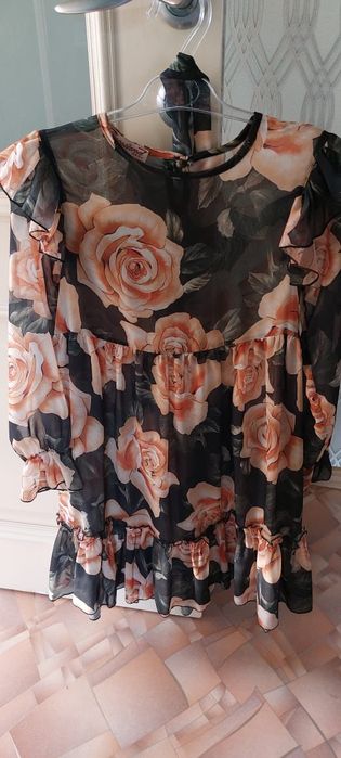 Шифоновое платье на девочку 7-8 лет