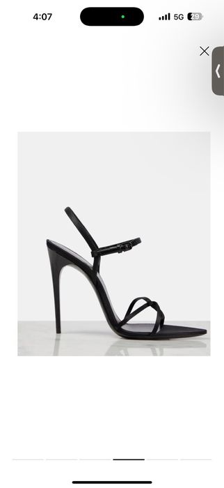 Saint Laurent Clara 110mm Silk Sandals