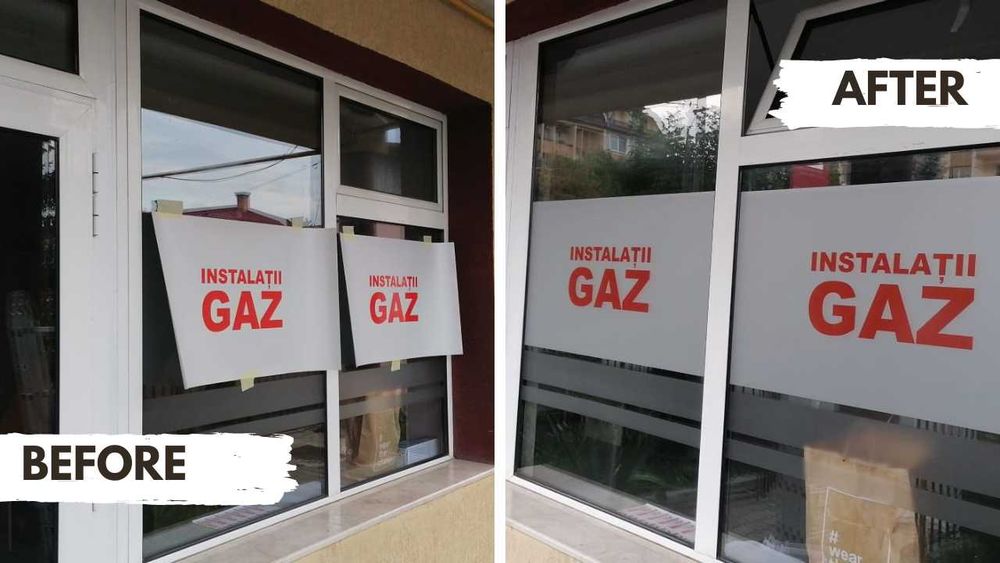 Decor Autocolant vitrine / sali / magazine/ Fa-ti afacerea vizibila!