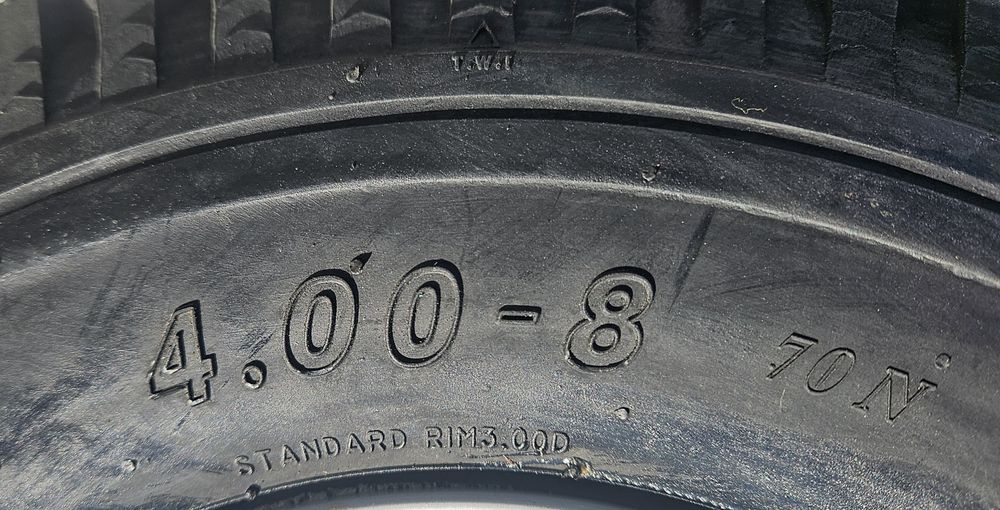 Roata completa remorca 4.00-8 Anvelopa SECURITY pe Janta  2.5x8