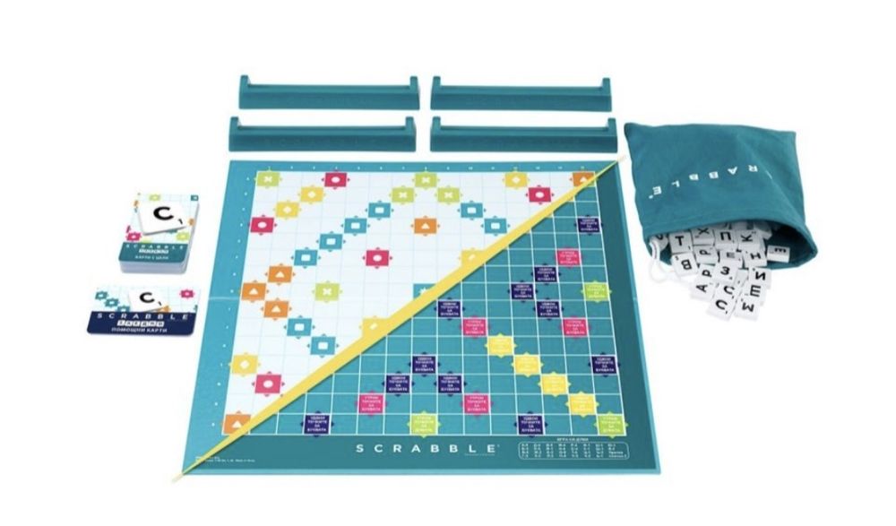 Настолна игра Скрабъл 2 в 1 - Семейна