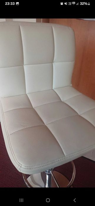 Scaun cosmetic / beauty reglabil, crem