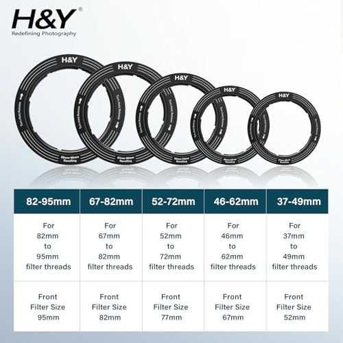 Нов Регулируем адаптерен пръстен H&Y RevoRing 37-49мм 52мм фотоапарат