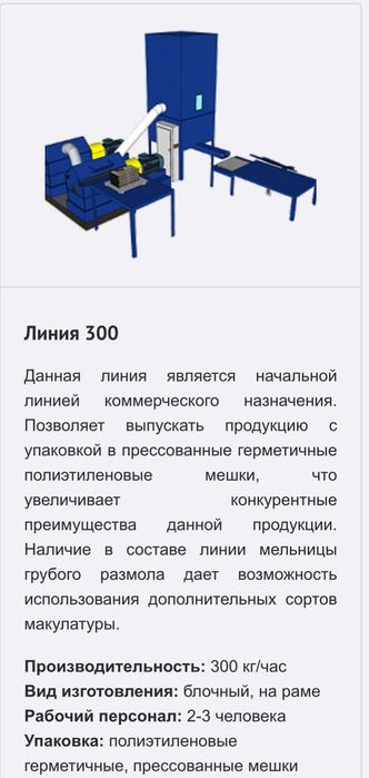 Линия  для производства эковаты