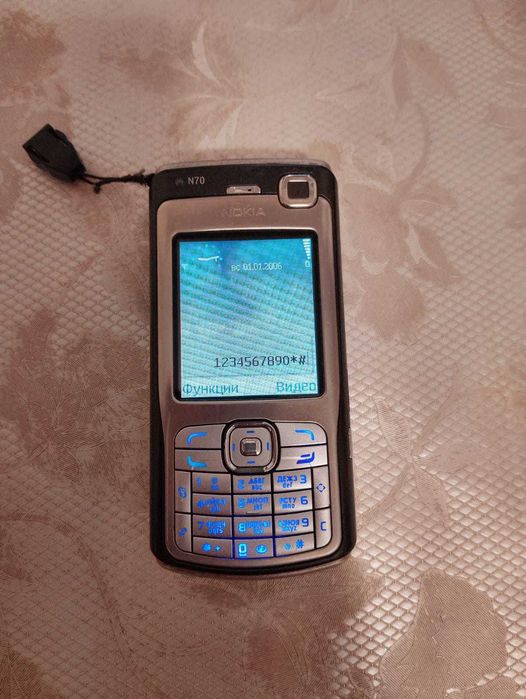 Nokia N70, телефон, кнопочный, ретро