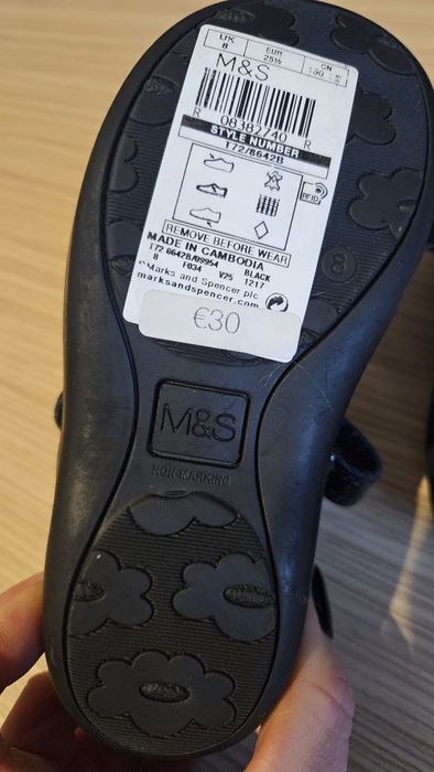 Pantofi fetite nr23 1/2  noi