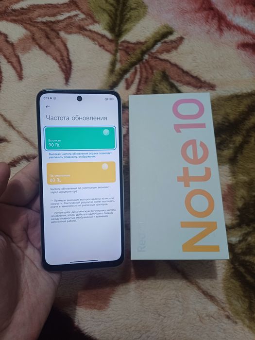 Xiaomi Redmi Note 10 5G 8/128GB Silver Igravoy Karobka Holati Ideal 5G