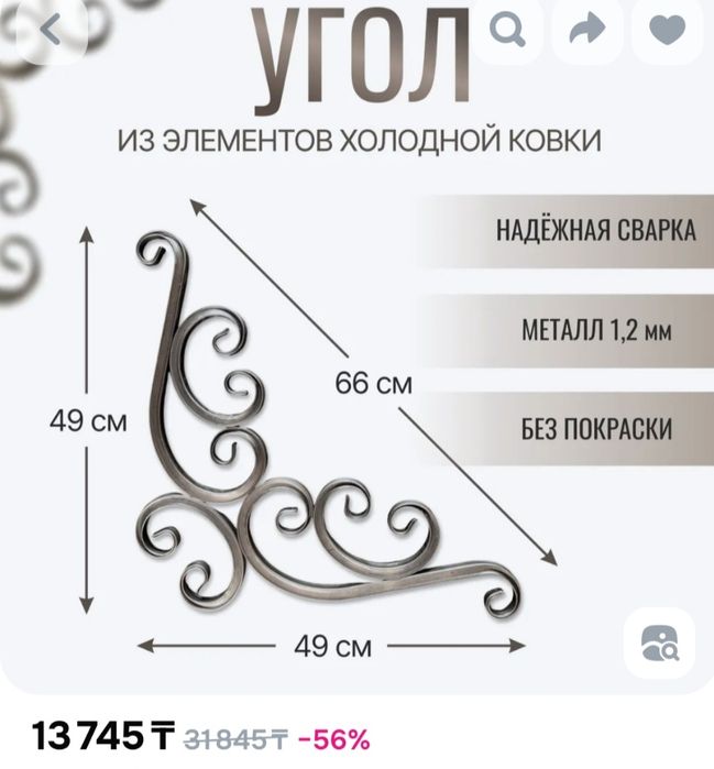 Кованные изделия .