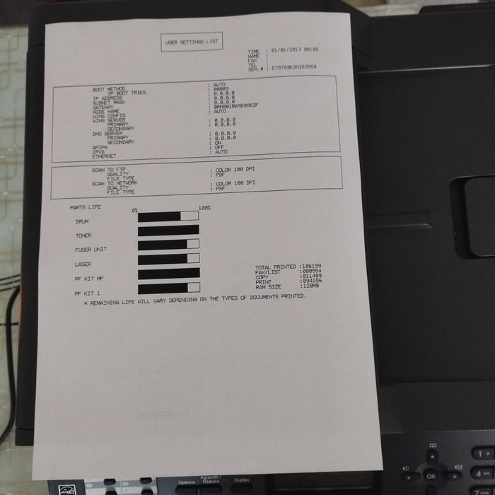 Multifunctional Brother MFC-8520dn