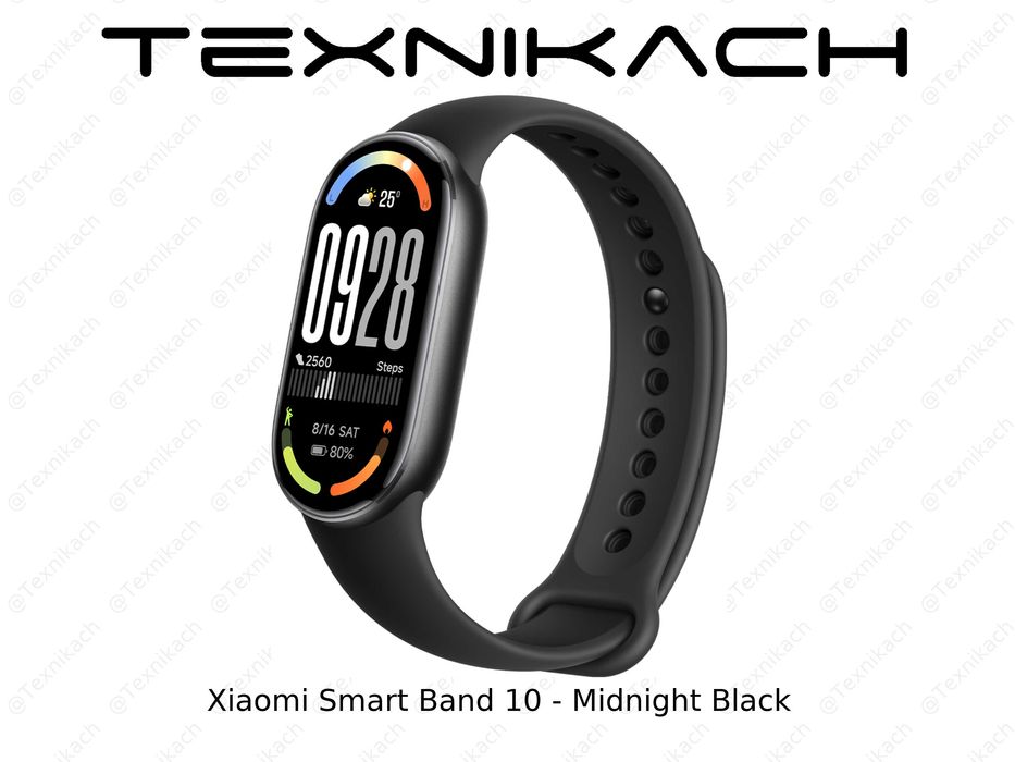 Новый • Xiaomi Smart Band 10 • Black • White  • Доставкa