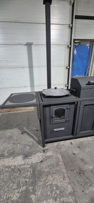 Мангал с печью комплекс