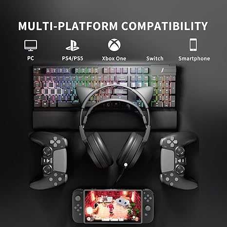 SOMIC Стерео Геймърски Слушалки с Микрофон за PS4, PS5, Xbox One, PC