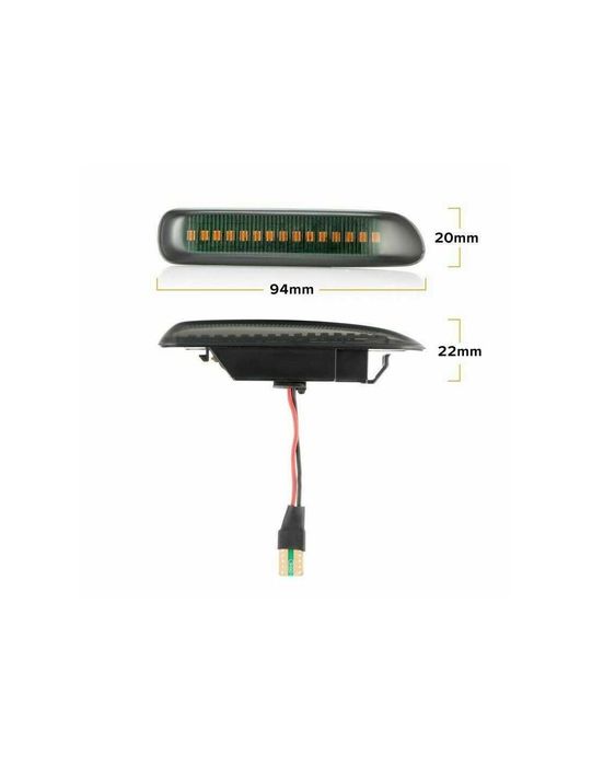 Set 2 x Semnalizare Dinamica Secventiala aripa LED compatibil BMW E46