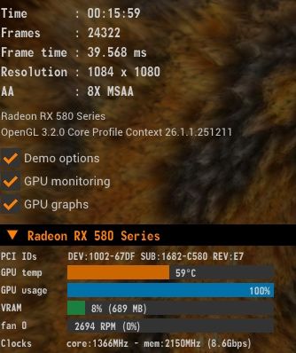 Placa video RX 580 8GB XFX