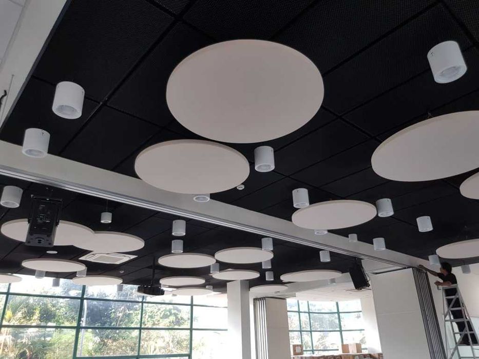 Акустические шумопоглощающие панели (Вертикальный потолок)