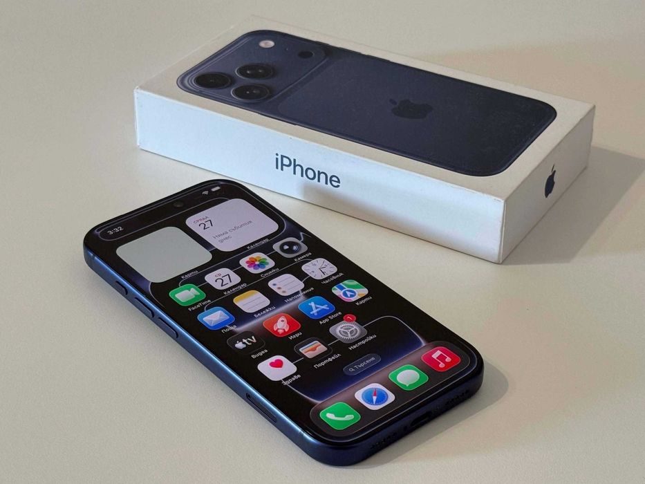 Бартер! Phone 17 Pro Deep Blue (Син) 100% Батерия.