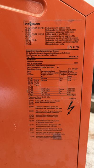 Cazan industrial Viessmann Paromat-Simplex pe gaz