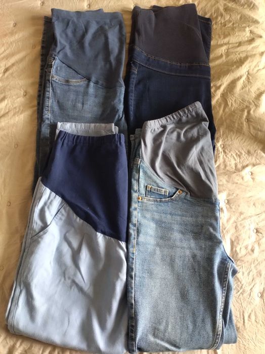 ПАКЕТ ДРЕХИ ЗА БРЕМЕННИ 36/38– дънки H&M Mama, LCW, Boohoo + бански Astratex L