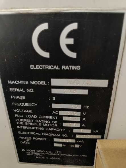 CNC , Masian de frezat in 3 axe cu comanda numerica Mori Seiki