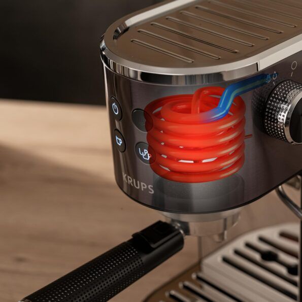 Krups Virtuoso+ Еспресо машина 15 bar с ръкохватка XP444G